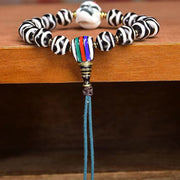 Buddha Stones Tibetan Dzi Bead The Lord of the Corpse Forest Protection Bracelet - image 6