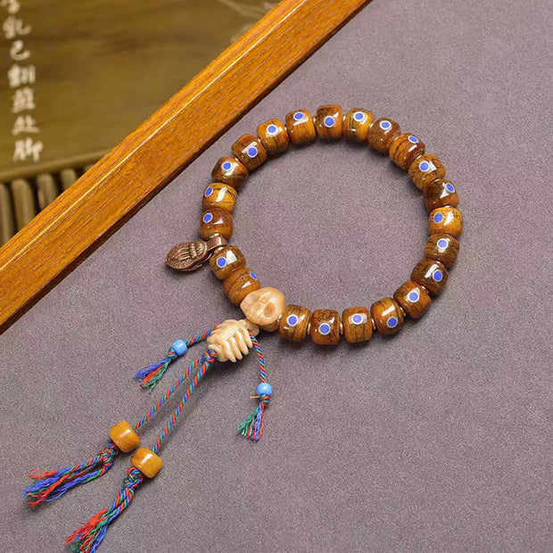 Buddha Stones Tibetan Bone Beads The Lord Of The Corpse Forest Keep Away Evil Spirits Bracelet - image 6