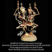 Buddha Stones Tibet Bone Beads Coconut Shell The Lord of the Corpse Forest Happiness Bracelet - image 7