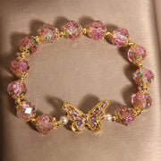FREE Today: Self-acceptance and Soothing Natural Butterfly Rose Design Pink Crystal Bracelet - image 3