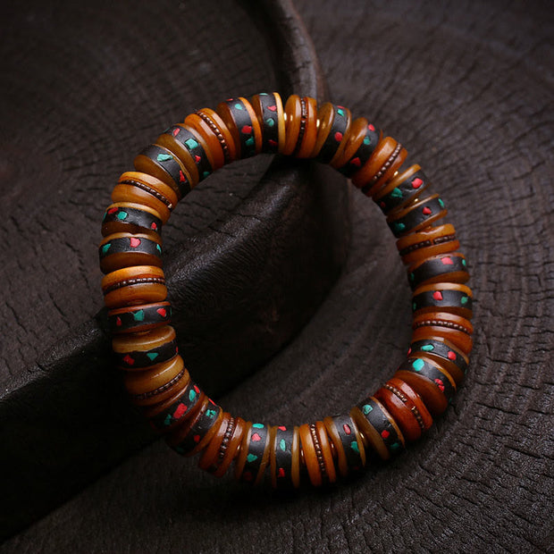 Buddha Stones Tibet Bone Beads The Lord Of The Corpse Forest Reminders of Our Impermanence Bracelet - image 10
