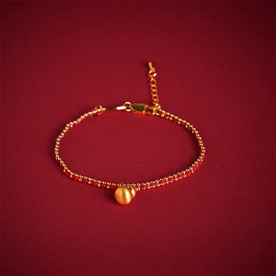 FREE Today: Wealth and Strength Red String Copper Brass Gourd Bracelet - Red String & Copper Brass(Wrist Circumference: 20-25cm) - image 0