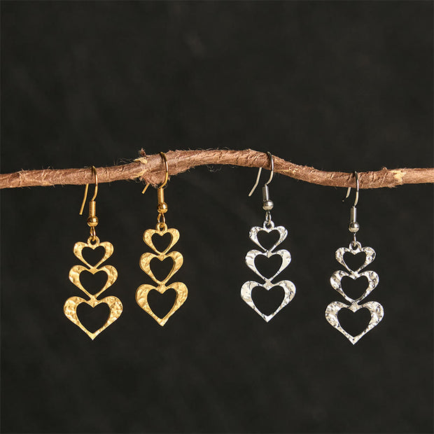 FREE Today: Balance and Calm Elegant Titanium Steel Hammer Marks Earrings - image 15