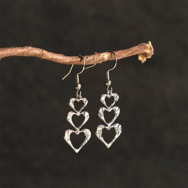 FREE Today: Balance and Calm Elegant Titanium Steel Hammer Marks Earrings - image 14