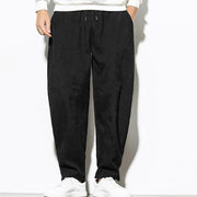 Buddha Stones Fall Pure Color Men's Cotton Corduroy Tapered Pants With Pockets - image 10