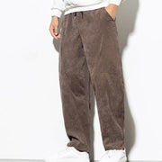Buddha Stones Fall Pure Color Men's Cotton Corduroy Tapered Pants With Pockets - image 27