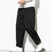 Buddha Stones Fall Pure Color Men's Cotton Corduroy Tapered Pants With Pockets - image 12