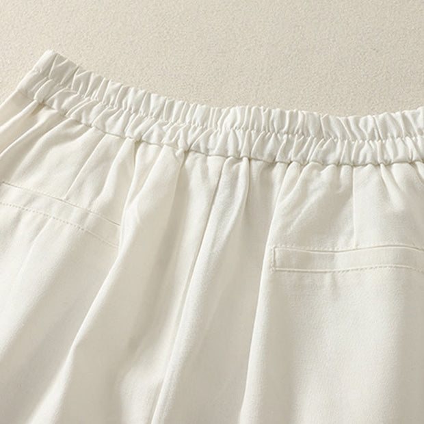 Buddha Stones Embroidery Pattern Polyester Women's Wide Leg Pants With Pockets - image 5