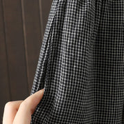 Buddha Stones Casual Splicing Color Rope Women's Cotton Straight-leg Pants With Pockets - image 16