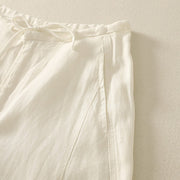 Buddha Stones Casual Plain Rope Women's Cotton Pants With Pockets - image 6