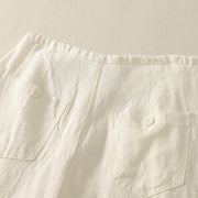Buddha Stones Casual Plain Rope Women's Cotton Pants With Pockets - image 11
