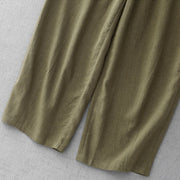 Buddha Stones Casual Plain Rope Women's Cotton 7-8 Length Pants With Pockets - image 7