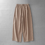 Buddha Stones Casual Plain Rope Women's Cotton 7-8 Length Pants With Pockets - image 17