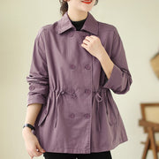 Buddha Stones Women's Long Sleeve Button Cotton Jacket - image 8