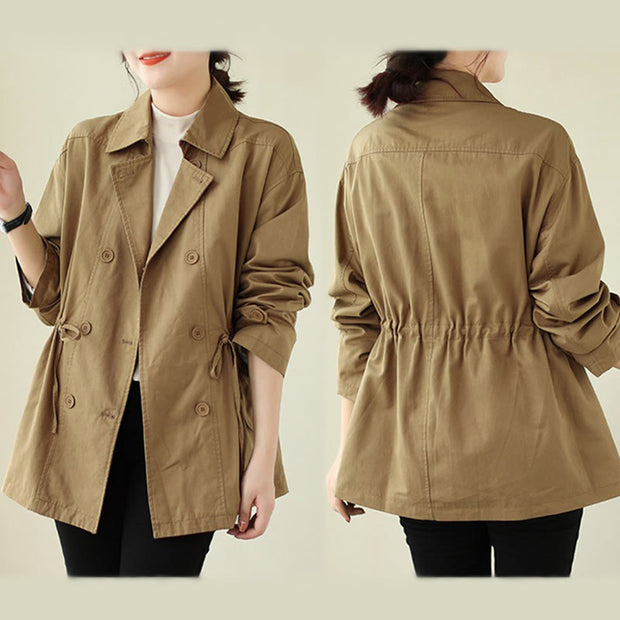 Buddha Stones Women's Long Sleeve Button Cotton Jacket - image 12