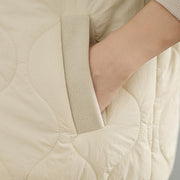 Buddha Stones Women's Long Sleevethickened Warm Hood Cotton Jacket With Pockets - image 4