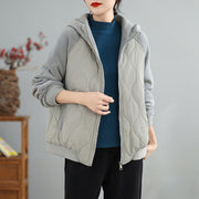 Buddha Stones Women's Long Sleevethickened Warm Hood Cotton Jacket With Pockets - image 10