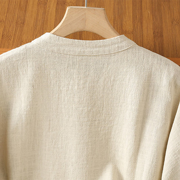 Buddha Stones Casual Frog-button Women's Long Sleeve Cotton Polyester Shirt - image 7