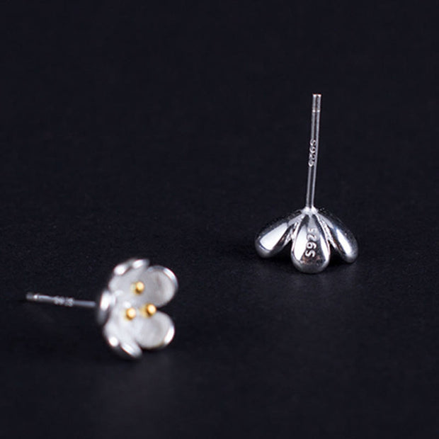 Buddha Stones 925 Sterling Silver Golden Stamens Balance Earrings  - image 7