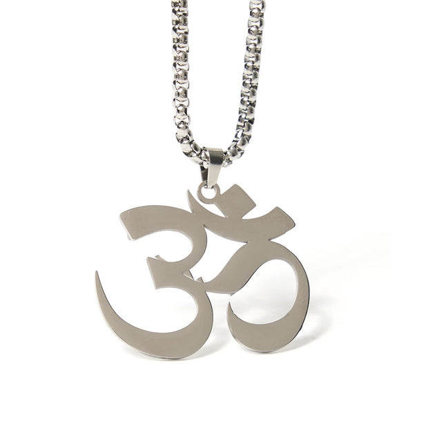 FREE Today: Focus and Connection Om Symbol Mantra Stainless Steel Necklace Pendant - image 14