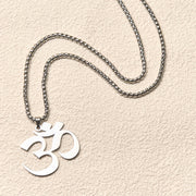 FREE Today: Focus and Connection Om Symbol Mantra Stainless Steel Necklace Pendant - image 12