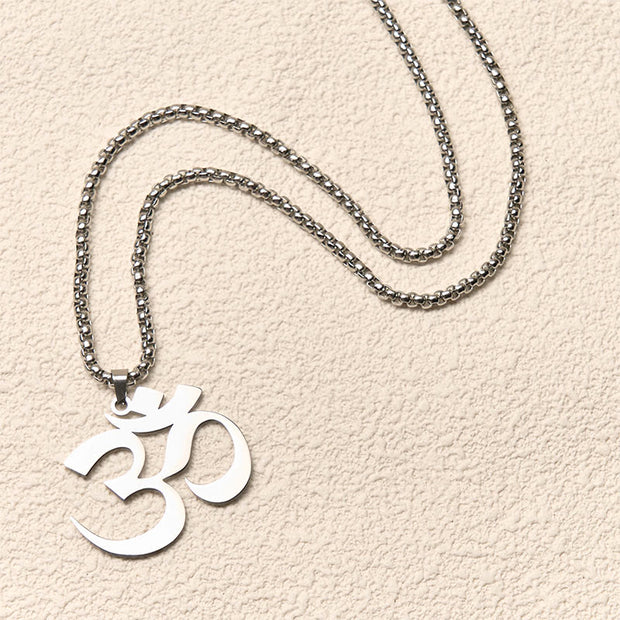 FREE Today: Focus and Connection Om Symbol Mantra Stainless Steel Necklace Pendant - image 12