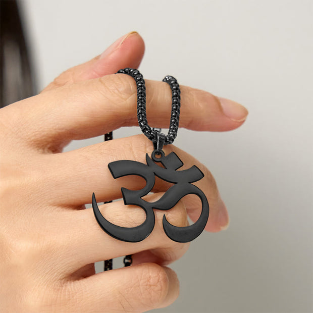 FREE Today: Focus and Connection Om Symbol Mantra Stainless Steel Necklace Pendant - image 20