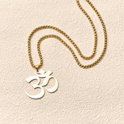 FREE Today: Focus and Connection Om Symbol Mantra Stainless Steel Necklace Pendant - image 4