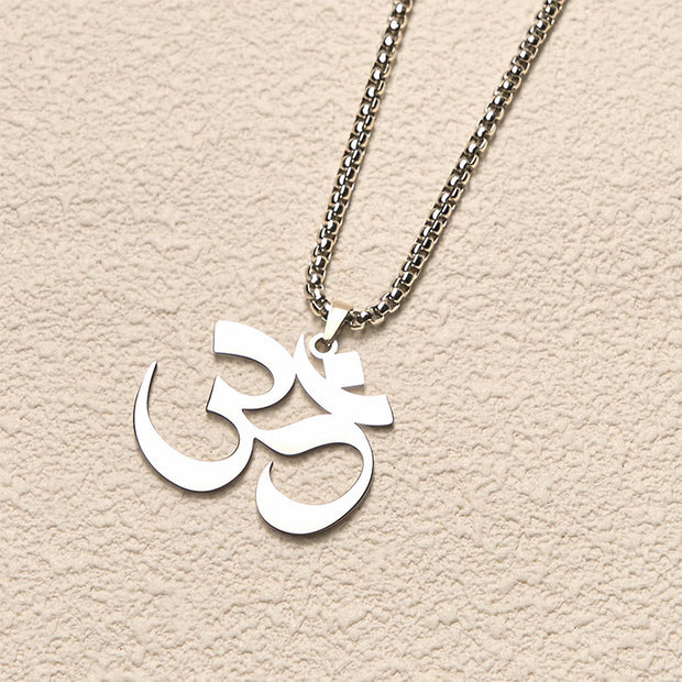 FREE Today: Focus and Connection Om Symbol Mantra Stainless Steel Necklace Pendant - image 11