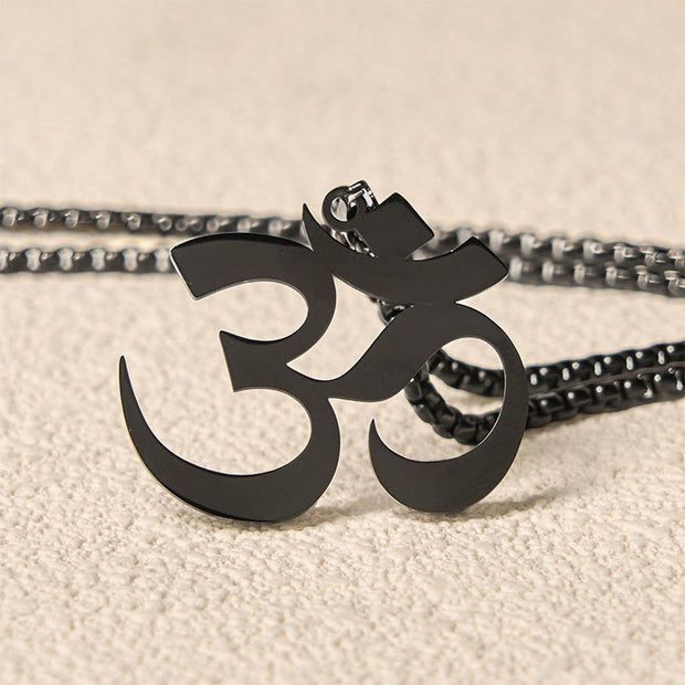 FREE Today: Focus and Connection Om Symbol Mantra Stainless Steel Necklace Pendant - image 17