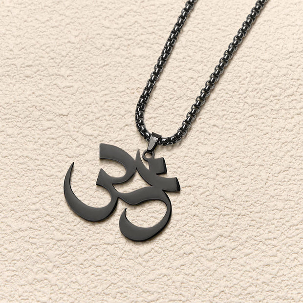 FREE Today: Focus and Connection Om Symbol Mantra Stainless Steel Necklace Pendant - image 18