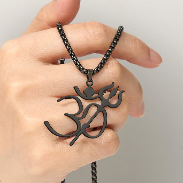 FREE Today: Mindfulness Connection Trident OM Symbol Stainless Steel Necklace Pendant - image 17