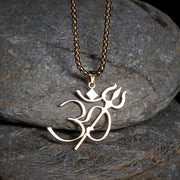 FREE Today: Mindfulness Connection Trident OM Symbol Stainless Steel Necklace Pendant - image 1