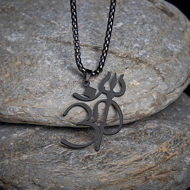 FREE Today: Mindfulness Connection Trident OM Symbol Stainless Steel Necklace Pendant - image 14