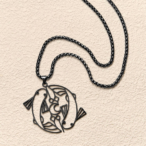 FREE Today: Luck and Wealth Koi Fish Hollow Design Stainless Steel Necklace Pendant - image 16