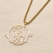 FREE Today: Luck and Wealth Koi Fish Hollow Design Stainless Steel Necklace Pendant - image 9