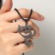 Buddha Stones Vintage OM Symbol geometry Design Stainless Steel Connection Necklace Pendant - image 17