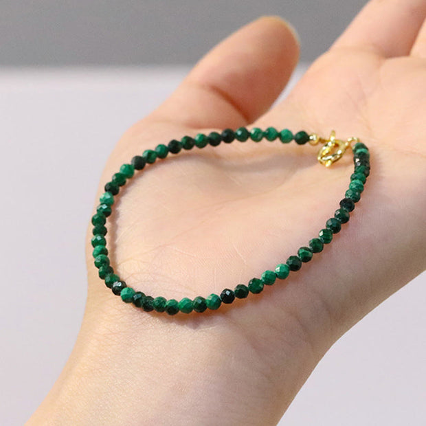 FREE Today: Anti-anxiety and Protection 3mm Natural Malachite Ultra-thin Beads Bracelet - image 3