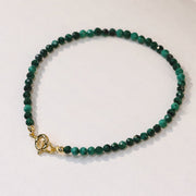 FREE Today: Anti-anxiety and Protection 3mm Natural Malachite Ultra-thin Beads Bracelet - image 2