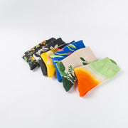 Buddha Stones Colorful Pigeon Tulips Floral Pattern Designmen Women Unisex Cotton Crew Socks - image 15