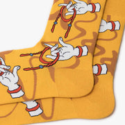 Buddha Stones Casual Sacred Buddha Hand Holding Red Rope Micro Crew Women's Socks - image 3