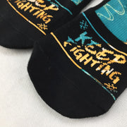 Buddha Stones Casual Dragon Auspicious Clouds Design Micro Crew Men's Socks - image 4