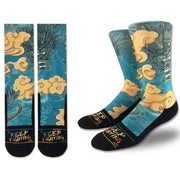 Buddha Stones Casual Dragon Auspicious Clouds Design Micro Crew Men's Socks - image 2