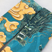 Buddha Stones Casual Dragon Auspicious Clouds Design Micro Crew Men's Socks - image 3
