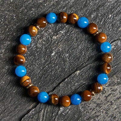 FREE Today: Motivation and Creativity Apatite Tiger Eye Spacer Beads Bracelet - Apatite & Tiger Eye (Wrist Circumference: 19-22cm) - image 0