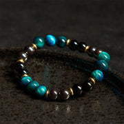 FREE Today: Positive and Protection Natural Blue Tiger Eye Beads Bracelet - image 3