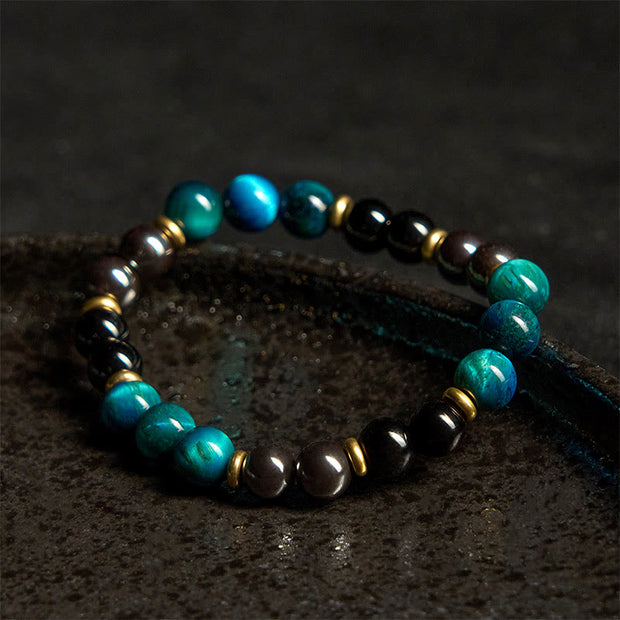 FREE Today: Positive and Protection Natural Blue Tiger Eye Beads Bracelet - image 3