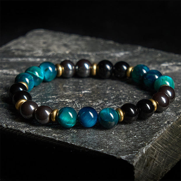 FREE Today: Positive and Protection Natural Blue Tiger Eye Beads Bracelet - image 1