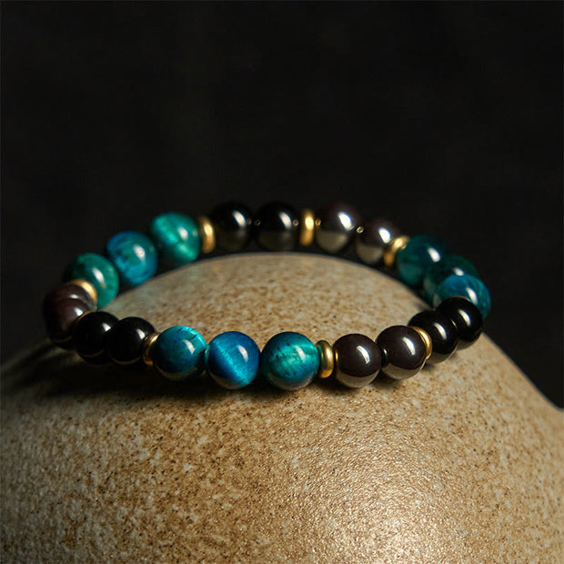 FREE Today: Positive and Protection Natural Blue Tiger Eye Beads Bracelet - image 2