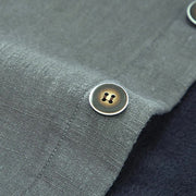 Buddha Stones Men's Plain Long Sleeve Thermal Fleece-Lined Ramie Linen Cotton Jacket With Pockets - image 7